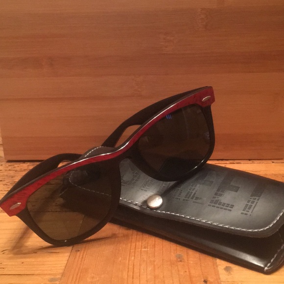 RayBan Vintage Red Pearl Swirl Str Neat Sunglasses - Picture 2 of 7